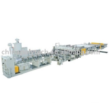 PC, PP, PE and PVC Plastic Hollow Plate Extrusion Line